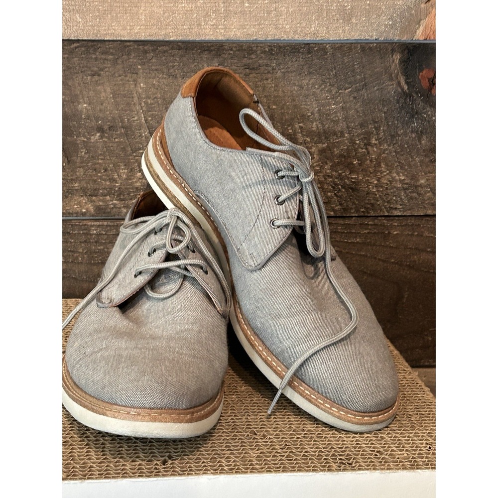 Florsheim Highland Gray‎ Canvas Plain Toe Oxford Men's Size 7.5 14273-20